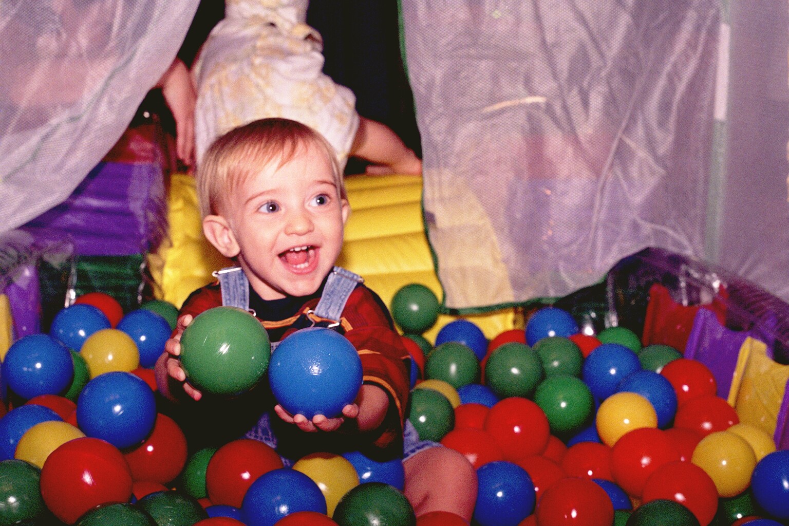 Akiva's great love:  balls!